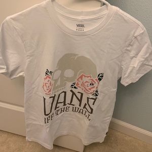 Vans skull and rose shirt